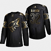 Coyotes 32 Antti Raanta Black Gold Adidas Jersey Dyin,baseball caps,new era cap wholesale,wholesale hats